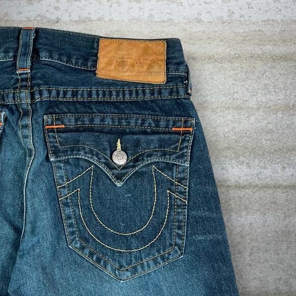 Vintage Skater Jeans True Religion Dark Wash Bootcut Flared Made in USA Rap Y2K - Picture 3 of 7